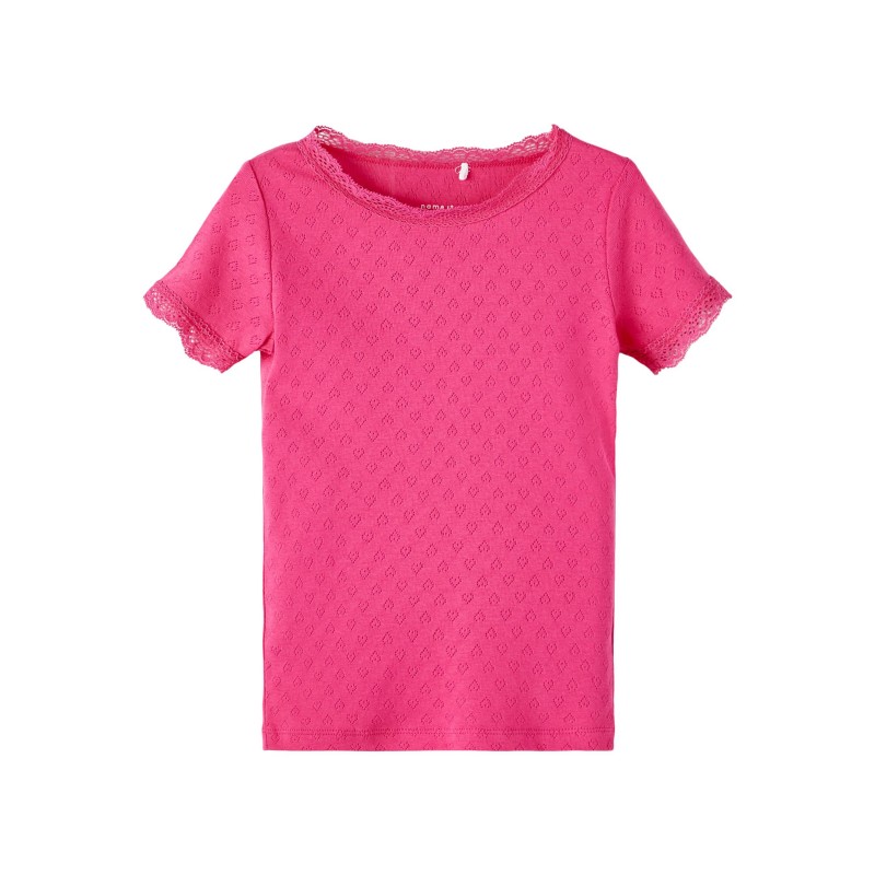 Name It Mini Dacce kortærmet slim T-shirt - Fuchsia Purple