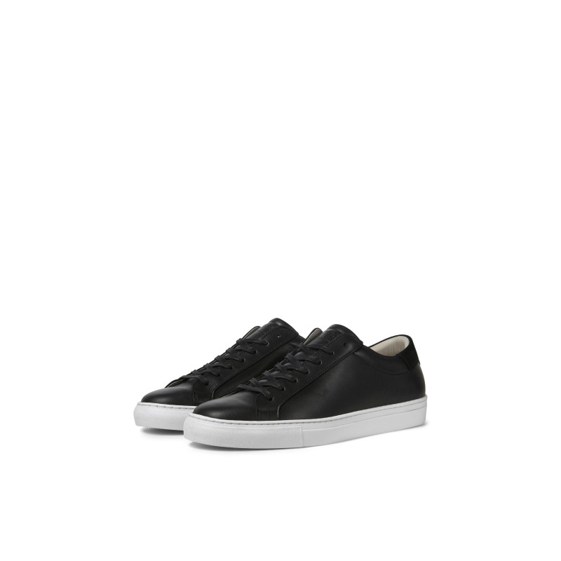 Jack & Jones Læder Sneakers - Sort