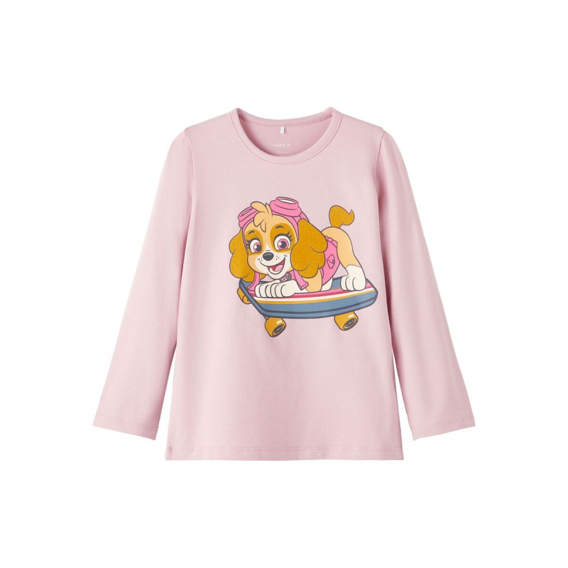 Name It Mini Paw Patrol langærmet bluse - Burnished Lilac