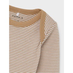 Name It Baby/Mini 3-pak langærmet bodystocking - Incense