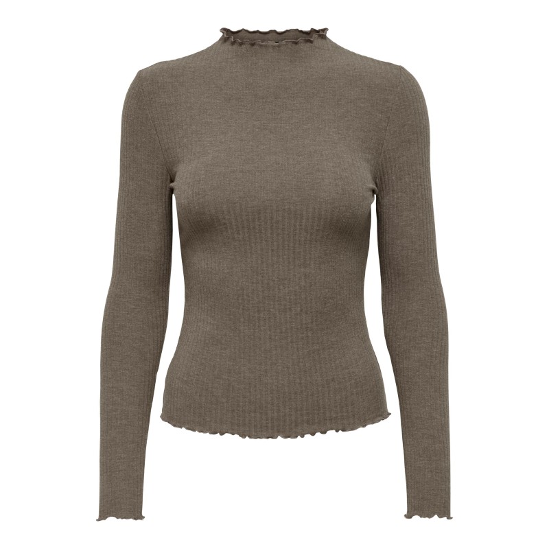 ONLY Emma L/S Højhalset Top - Caribou