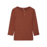 NAME IT Mini Rib L/S Top - Coconut Shell