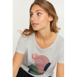 Fransa Savina T-shirt - Blance De Blanc