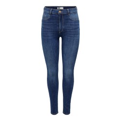 JDY Vega high push skinny fit jeans - Dark Blue