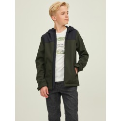 Jack & Jones Jr Marvin softshell jakke med hætte - Rosin