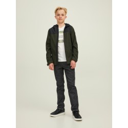 Jack & Jones Jr Marvin softshell jakke med hætte - Rosin