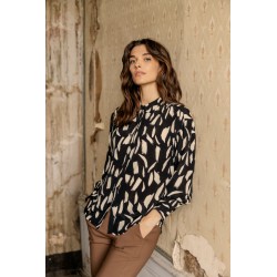 Fransa Geto Skjorte Med Grafisk Print - Sort