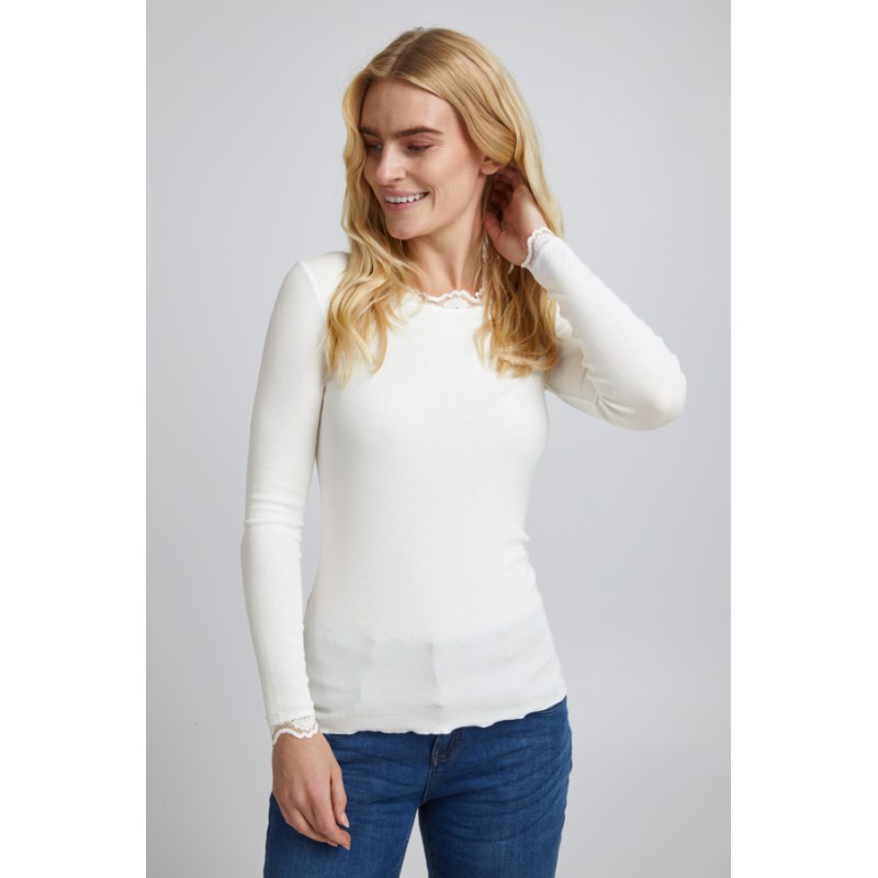 Fransa Zamond langærmet Blonde Top - Antiqe Graphic