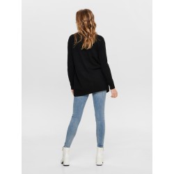ONLY Lesly Langærmet Åben Strik Cardigan - Sort