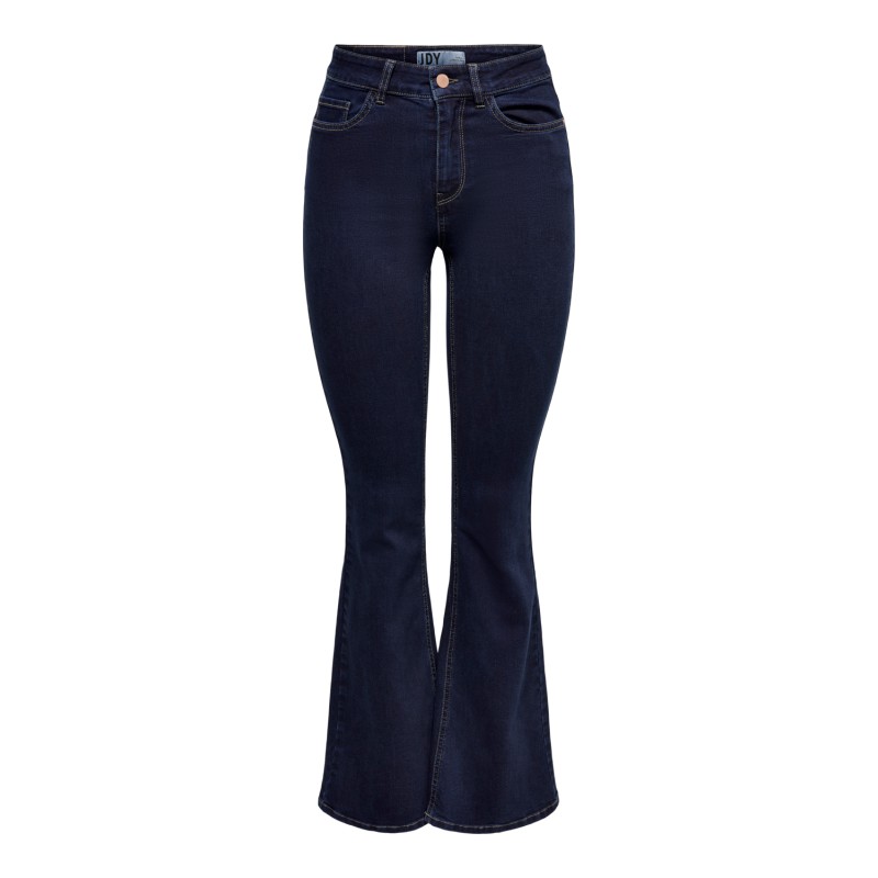 JDY Ricco Højtaljede Flared Db Denim - Dark Blue Denim