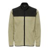 ONLY & SONS Fleece Jakke Med Lynlås  - Twill