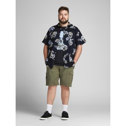 JACK & JONES Plus Hazy Kortærmet Skjorte - Dark Navy