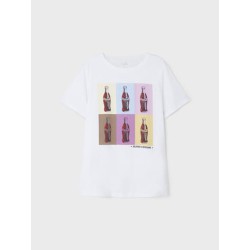 LMTD Janne Delicious CocaCola T-shirt - Bright White