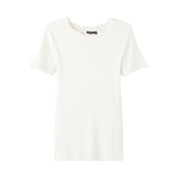 LMTD Dida Flæset T-shirt - White Alyssum