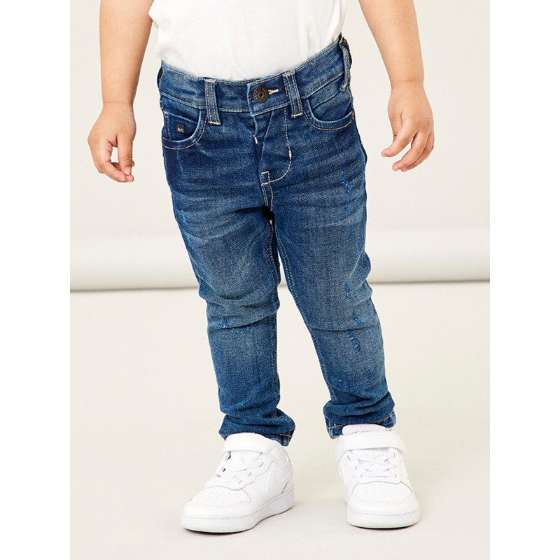 NAME IT Mini Silas Sweat Jeans - Medium Blue Denim