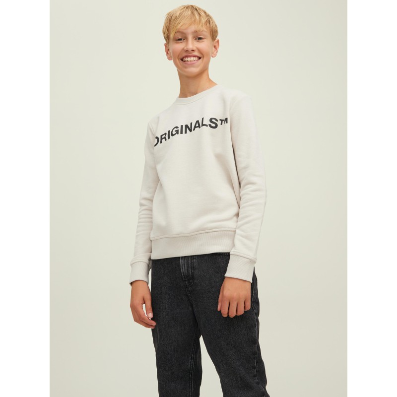 JACK & JONES Junior Clean Sweatshirt - Moonbeam