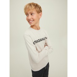 JACK & JONES Junior Clean Sweatshirt - Moonbeam