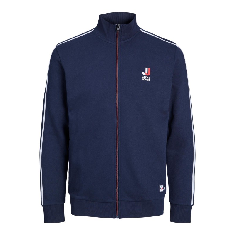 JACK & JONES PLUS Logan Højhalset Zip Sweatshirt - Navy Blazer