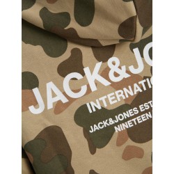 JACK & JONES JR Camo Sweat Hoodie - Twill
