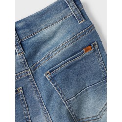 NAME IT Kids Theo x-Slim Sweat Jeans - Light Blue Denim