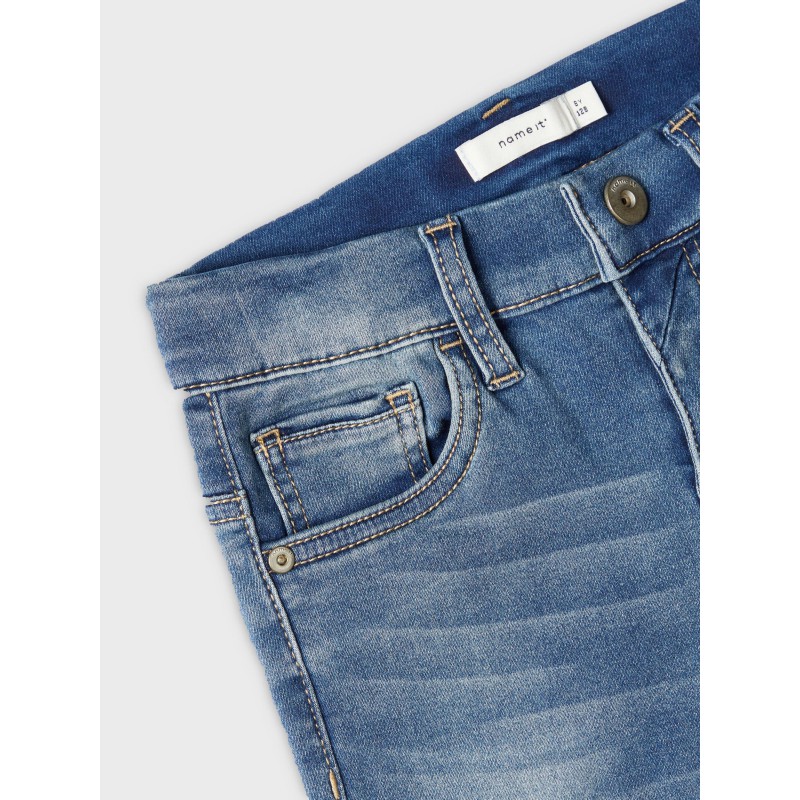 NAME IT Kids Theo x-Slim Sweat Jeans - Light Blue Denim