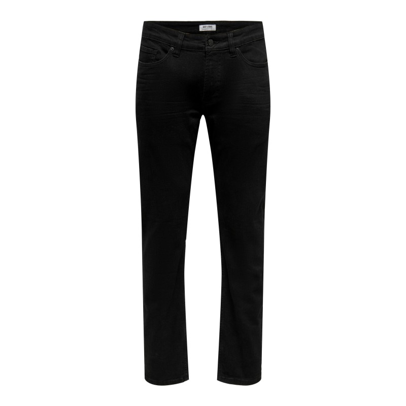 ONLY & SONS Weft Regular Denim Jeans - Black Denim