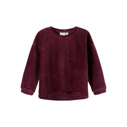 NAME IT Mini Neia Langærmet Velour Sweatshirt - Fig