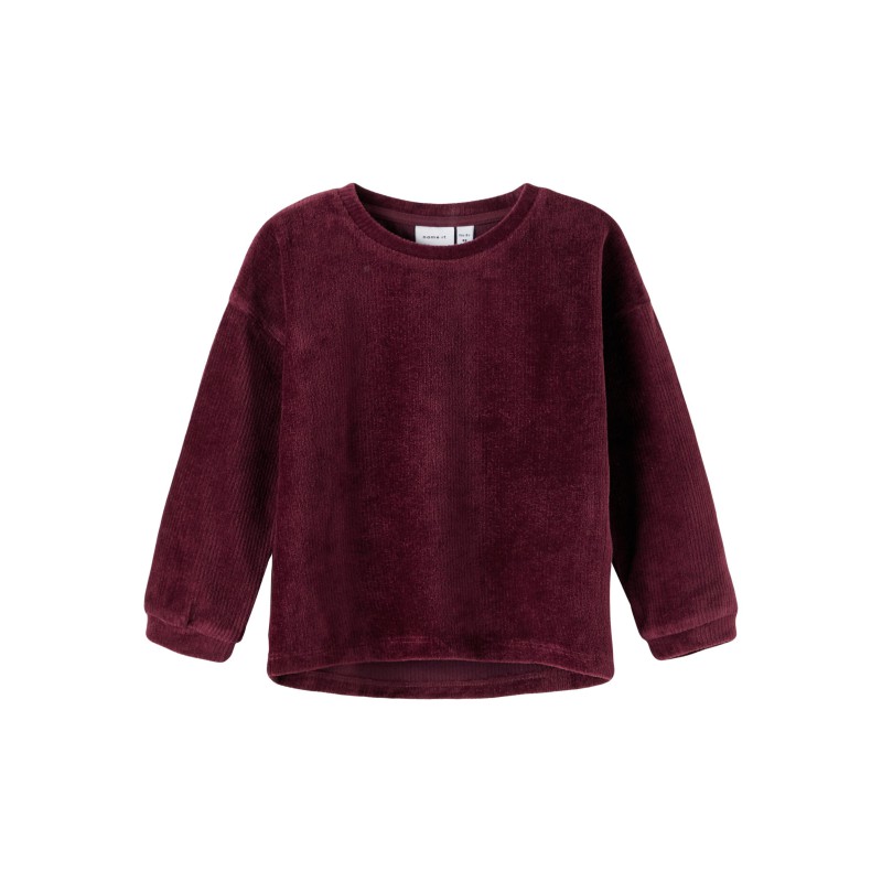 NAME IT Mini Neia Langærmet Velour Sweatshirt - Fig