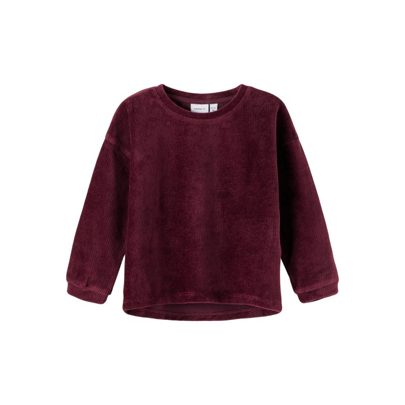 NAME IT Neia Langærmet Velour Sweatshirt - Fig