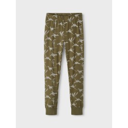 NAME IT Mini/Kids Dinosaur Natsæt - Olive Night