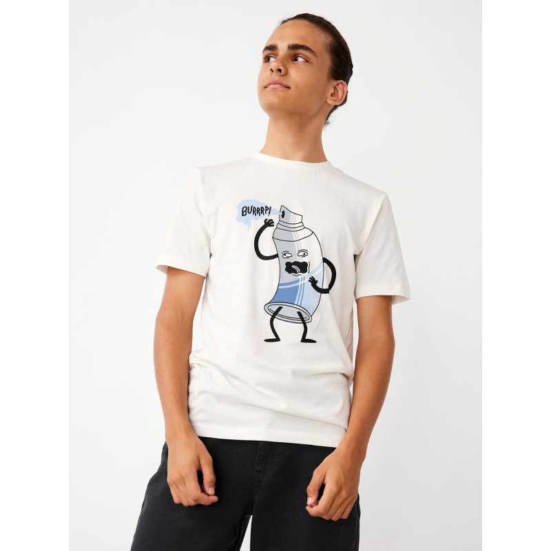 LMTD Lefun Grafitti T-shirt - White Alyssum