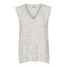 JDY Elanor Mia V-Hals Strik Vest - Cloud Dancer