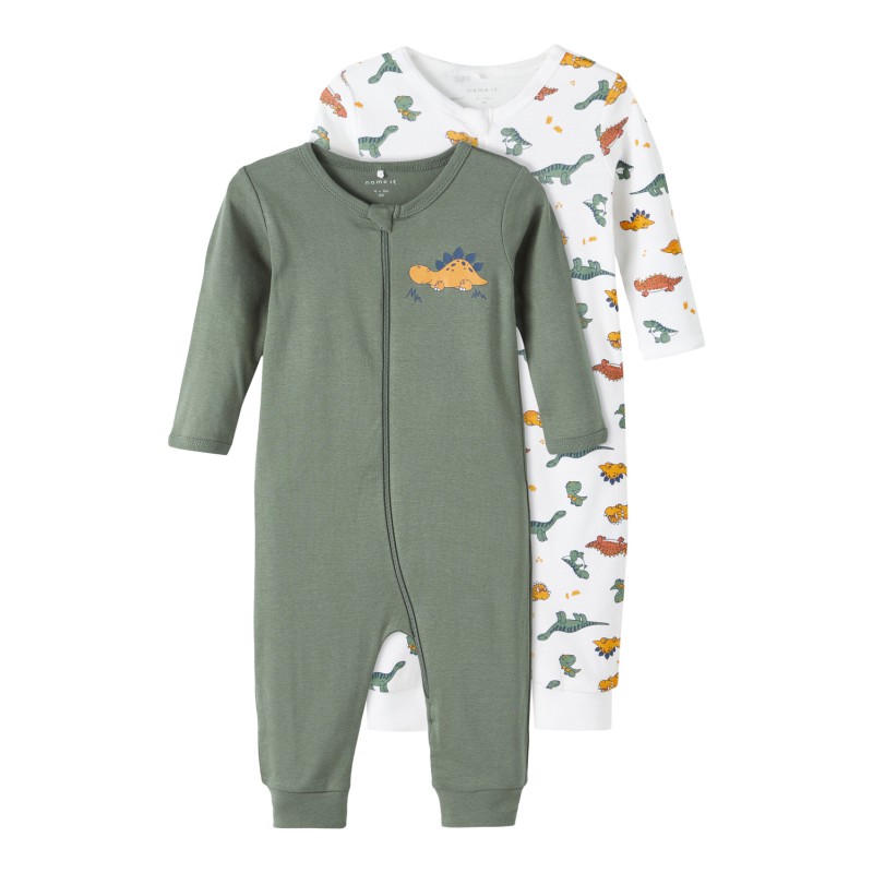 NAME IT Nightsuit 2P Zip Laurel Dino - Laurel Wreath