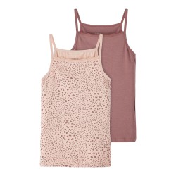 NAME IT Nkfstrap Top 2P Rose Taupe Leo - Rose Taupe