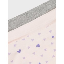 NAME IT Mini Pink Hearts Boxershorts 3-pak - Barely Pink