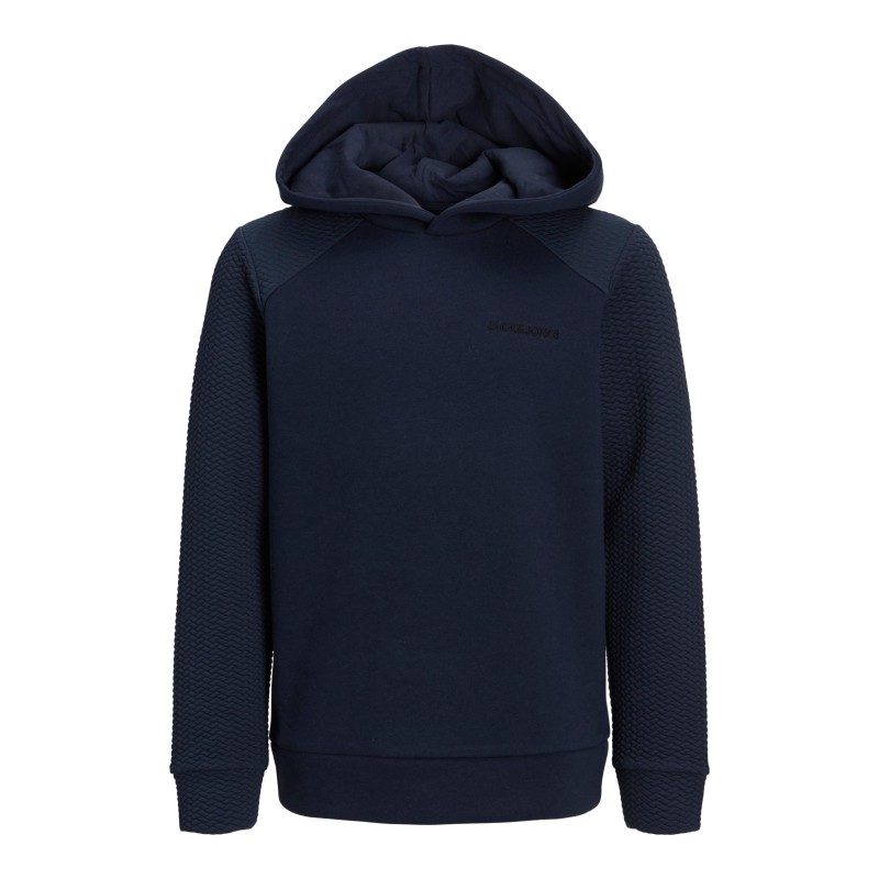JACK & JONES Junior Staple Quilt Sweat Hoodie - Navy Blazer -