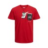 JACK & JONES Jul Lomme T-Shirt - Scarlet Sage