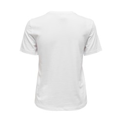 ONLY Yrsa Xmas Kortærmet T-shirt - Bright White