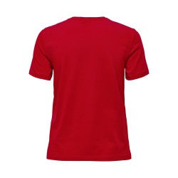 ONLY Yrsa Xmas Kortærmet T-shirt - Urban Red