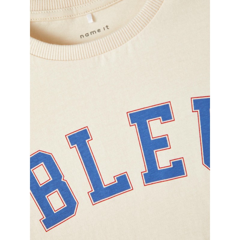 NAME IT Kids T-shirt BLEU - Buttercream