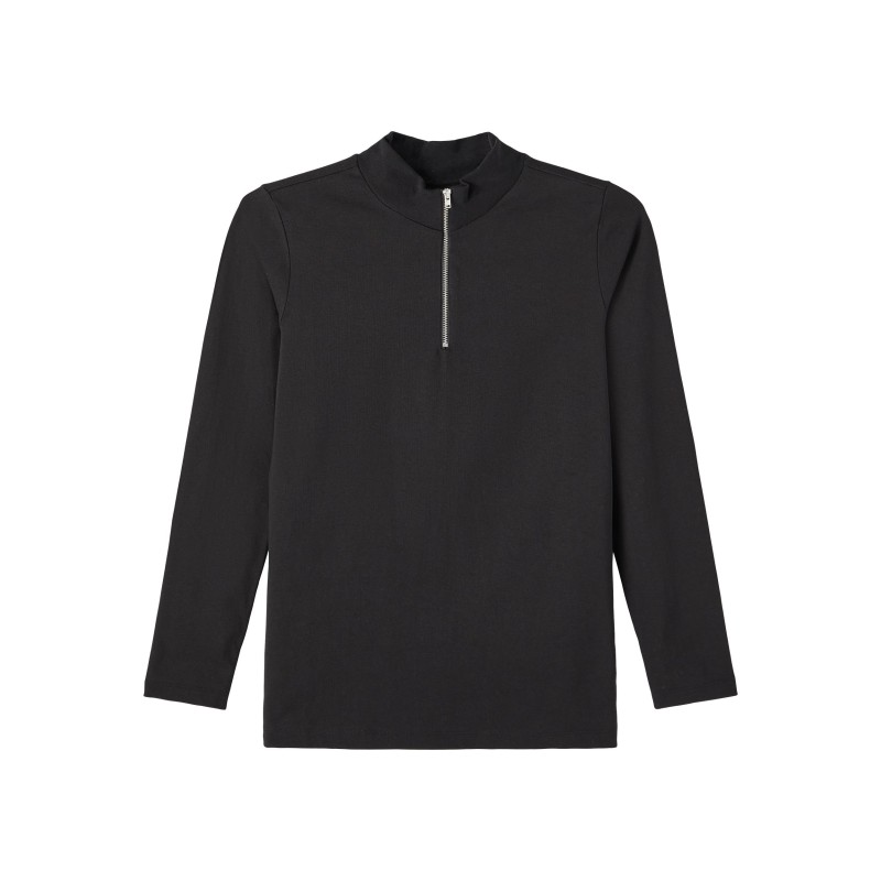 LMTD Tune Langærmet Half Zip Top - Sort