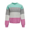 KIDS ONLY Sandy Stribet Pullover - Aruba Blue