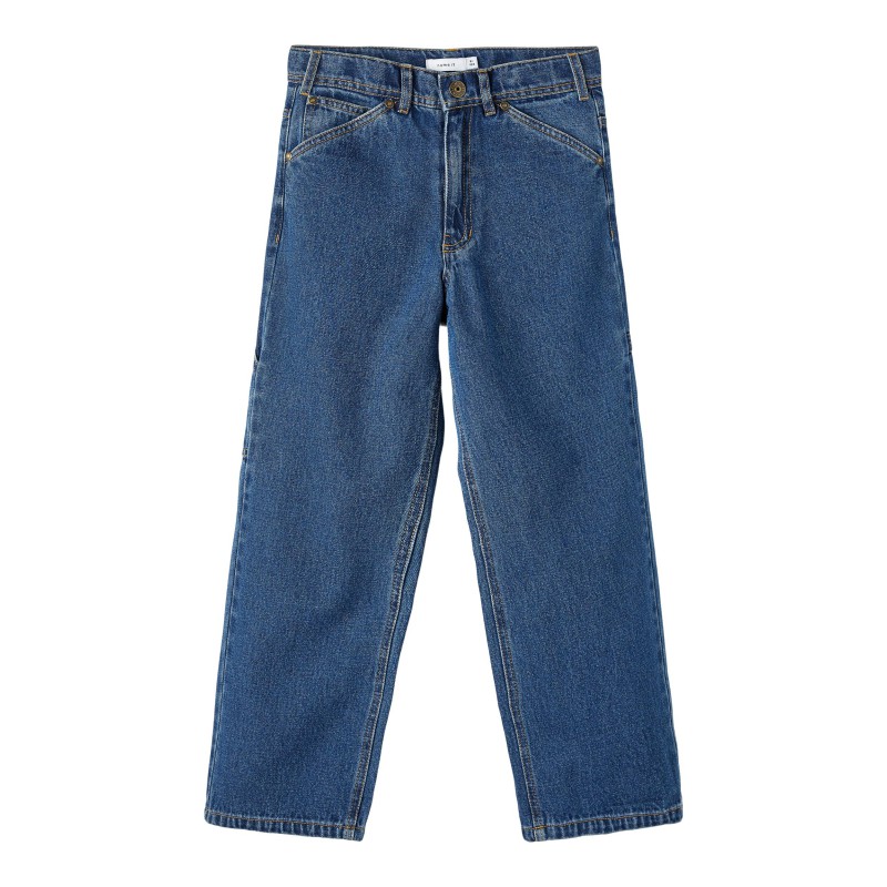 NAME IT Kids Ben Straight Jeans - Dark Blue Denim