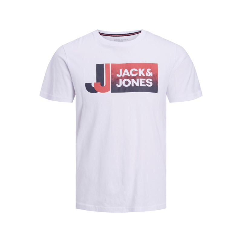 JACK & JONES JR Logo kortærmet T-shirt - Hvid