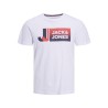 JACK & JONES JR Logo kortærmet T-shirt - Hvid