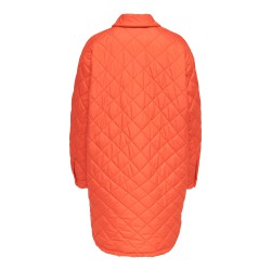 ONLY Quilt Shacket Overgangsjakke - Cherry Tomato