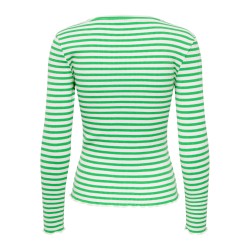 ONLY Vanessa Stribede Bluse - Kelly Green
