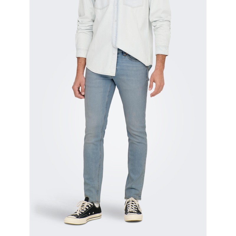 ONLY & SONS Loom Slim Jeans - Light Blue Denim