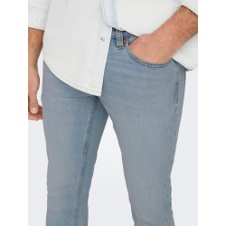 ONLY & SONS Loom Slim Jeans - Light Blue Denim