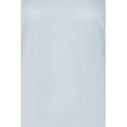 FRANSA Strik Pullover Med snyde skjorte - Cashmere Blue